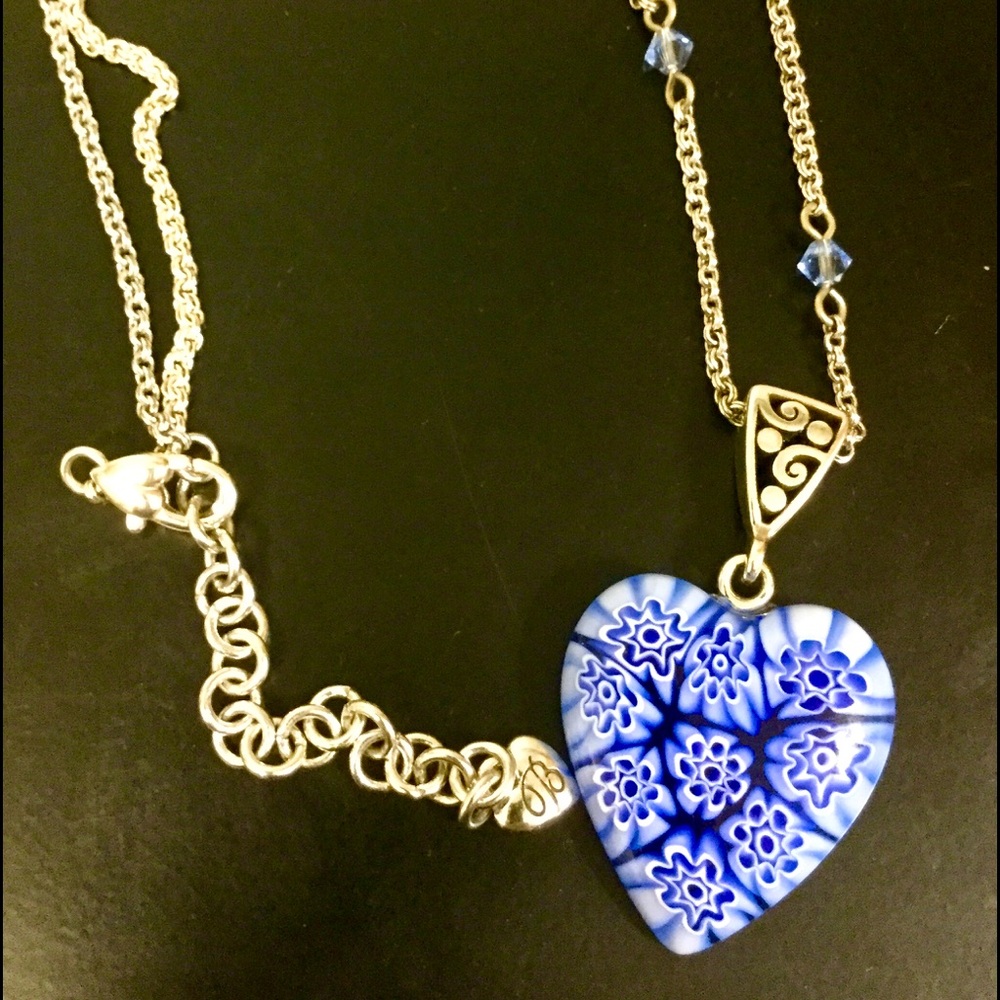 Brighton glass heart pendant